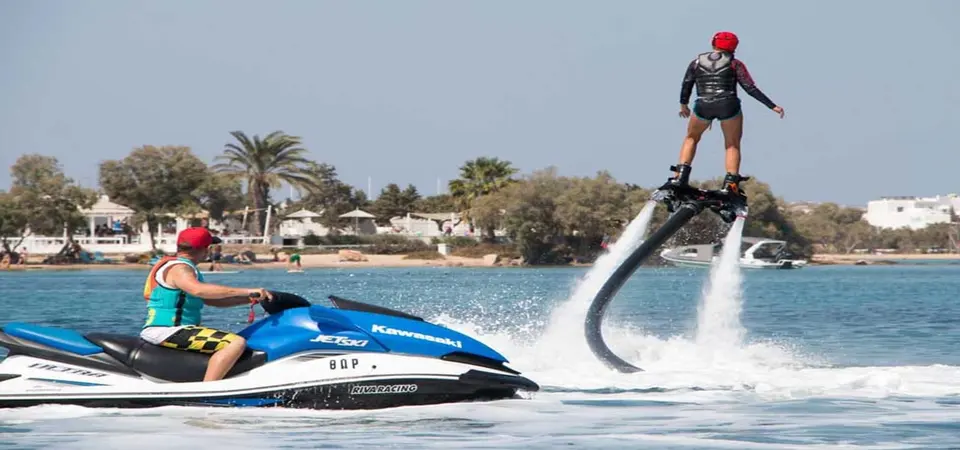 Flyboarding on the Chapora River